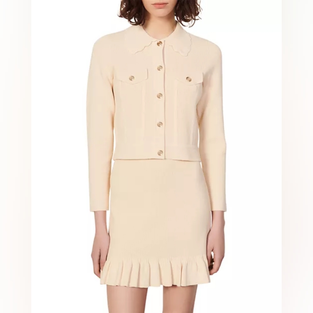 SANDRO "Paco" Cardigan and Skirt Set Size XS
